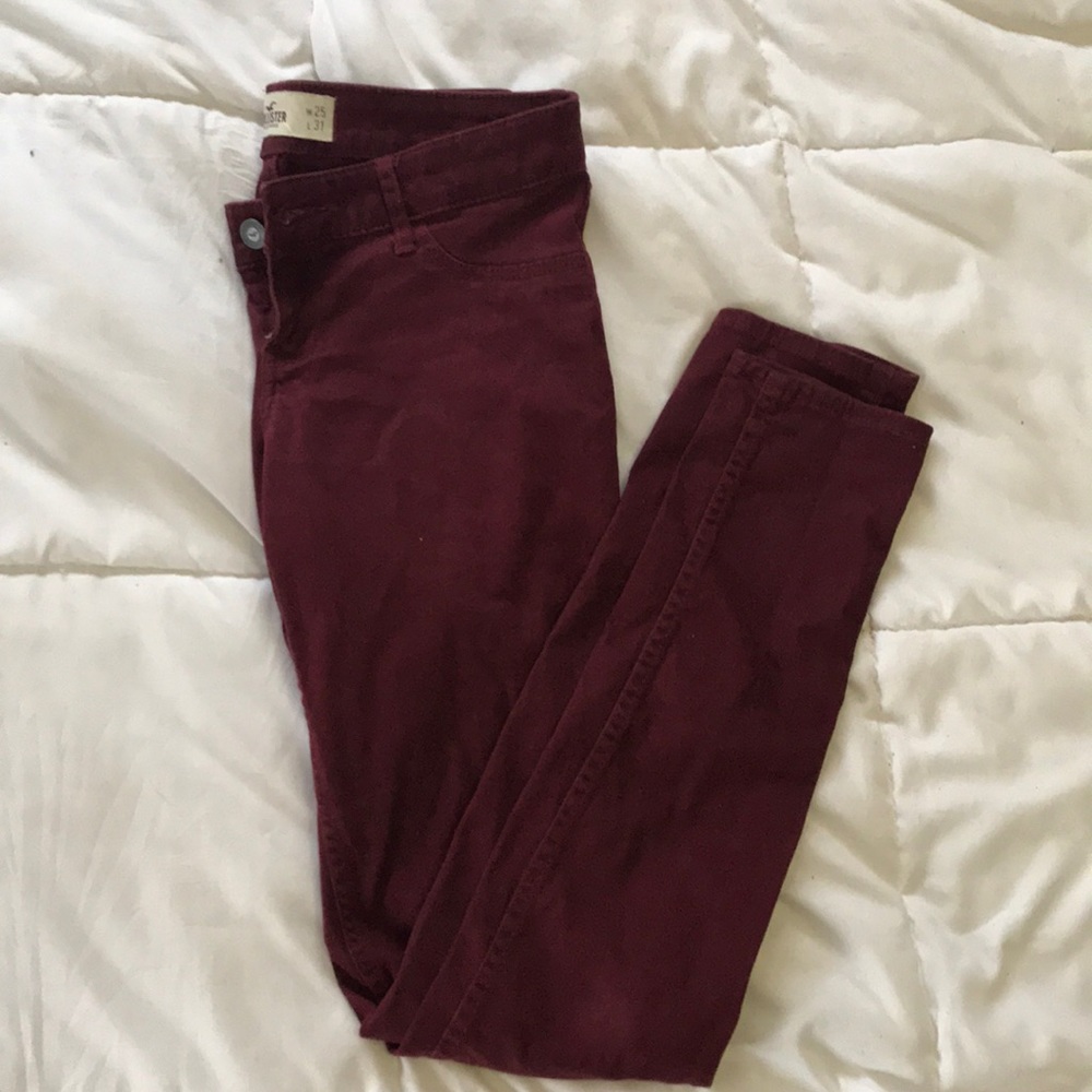 Hollister Maroon Pants